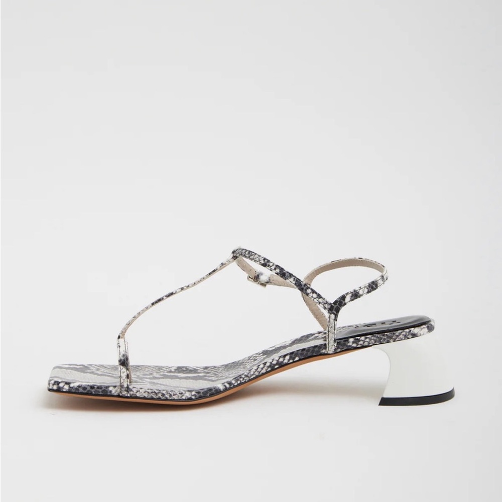 Tibi Georgia Snake Embossed Sandals